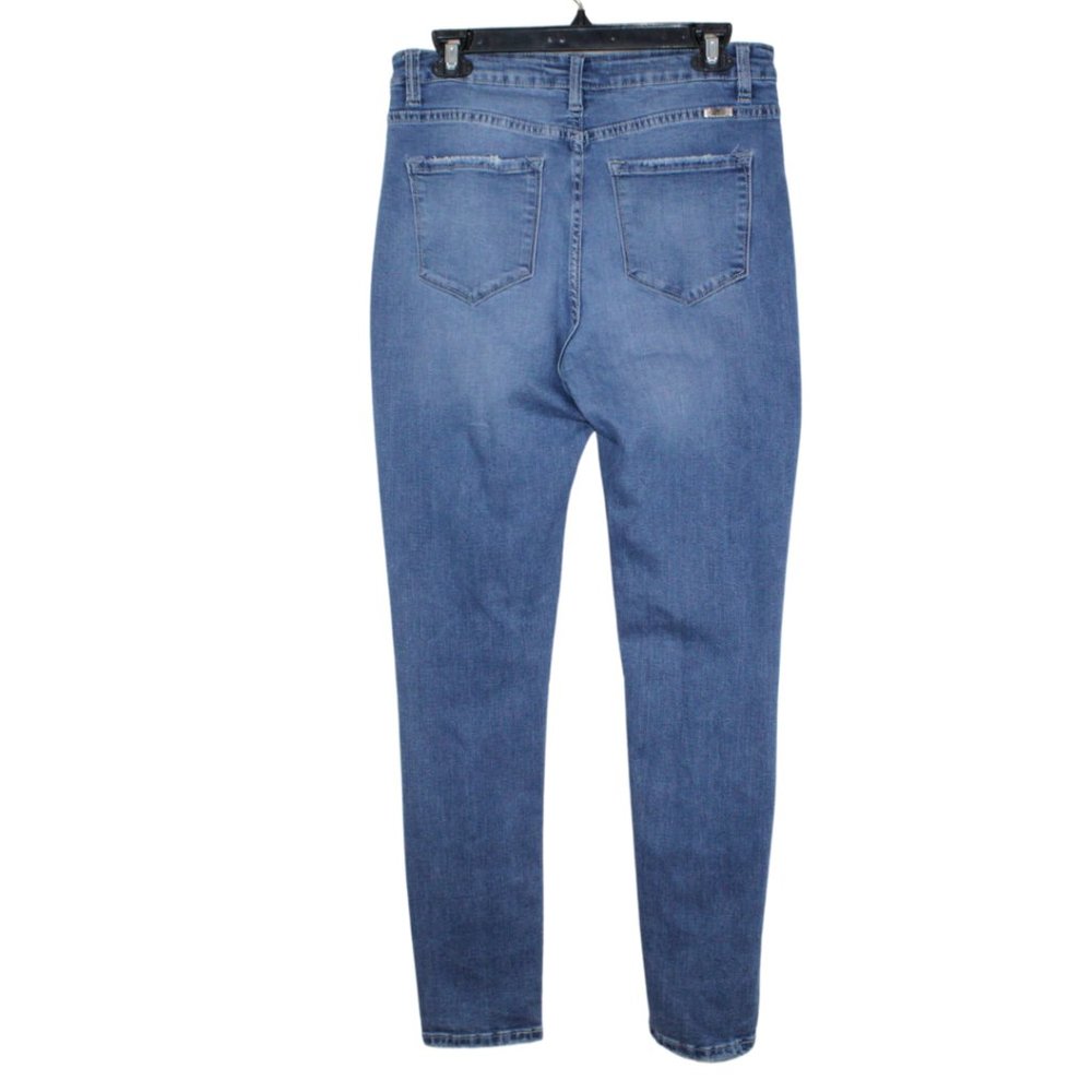 KanCan womens jeans size 11 light wash high rise stretch skinny leg distressed - Picture 7 of 10